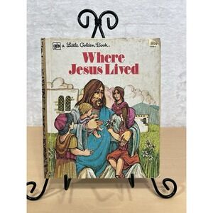 Vintage   A Little Golden Book   Where Jesus Lived  1980